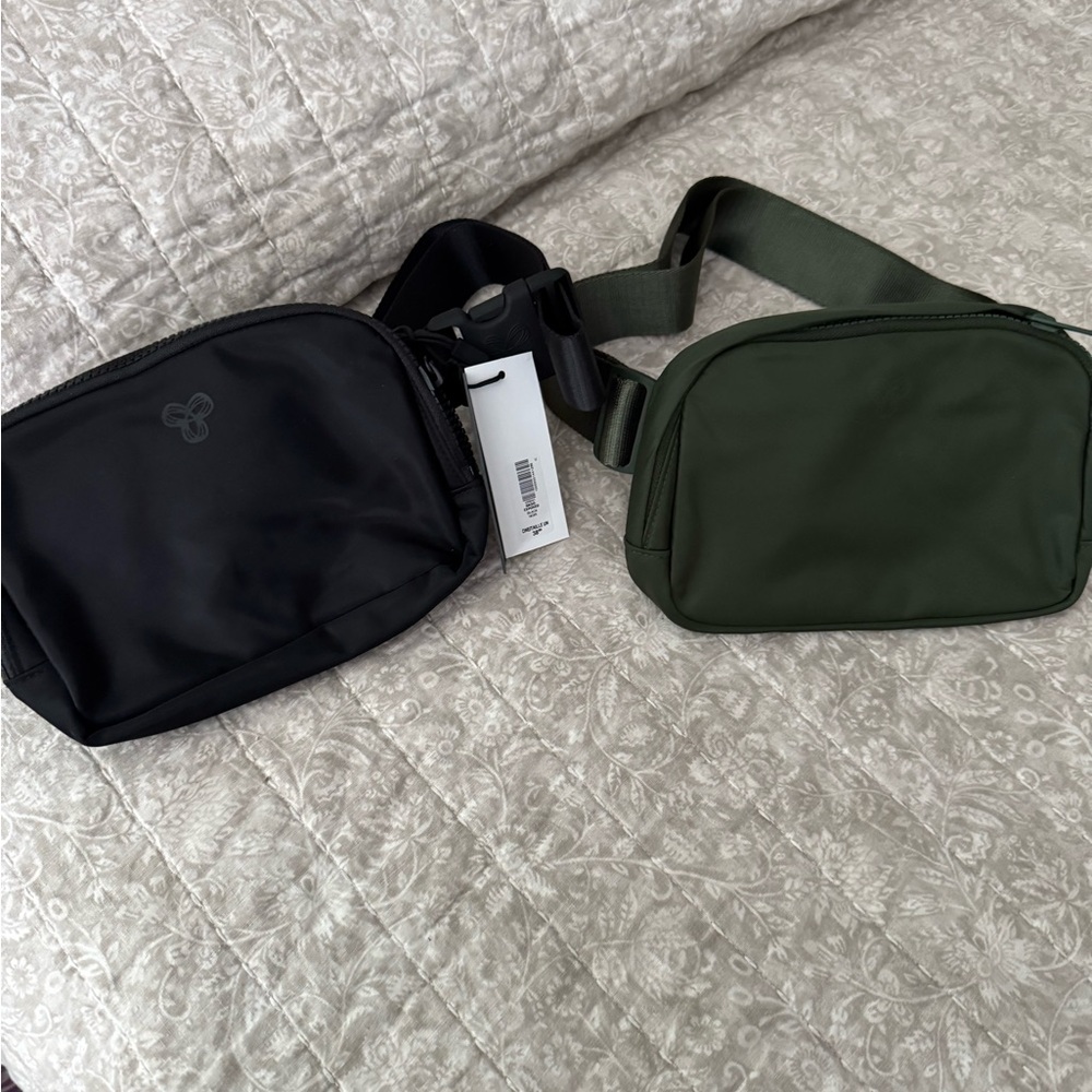 Aritzia Black and Green Crossbody Bags